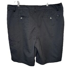 O'Neill Relax‎ Fit Mens 40 Golf Athleisure Chino Flat Front Pockets Black Shorts